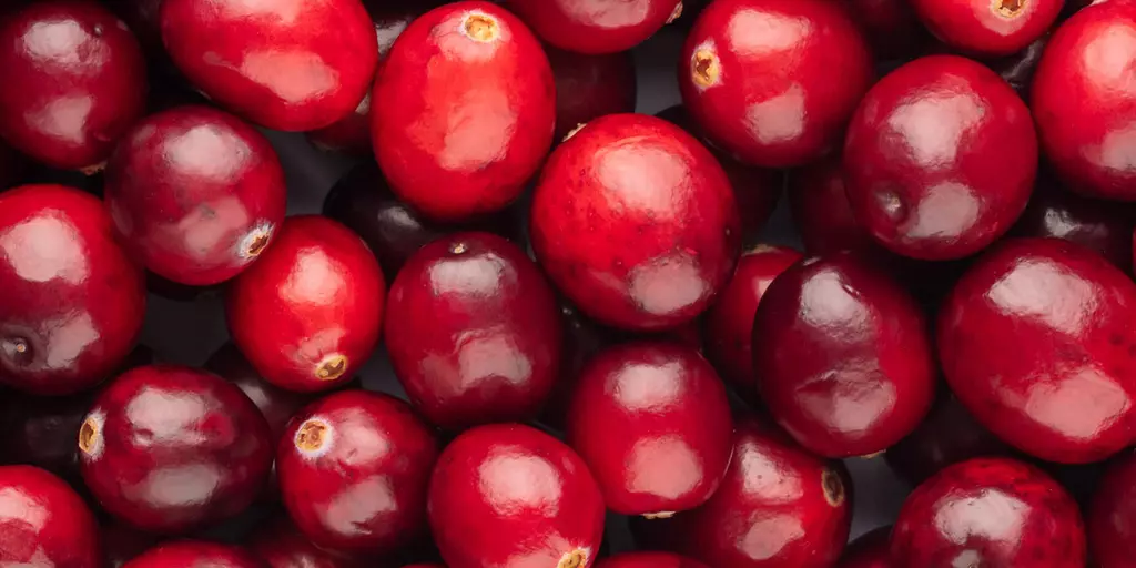 Detail-Ansicht von Cranberries