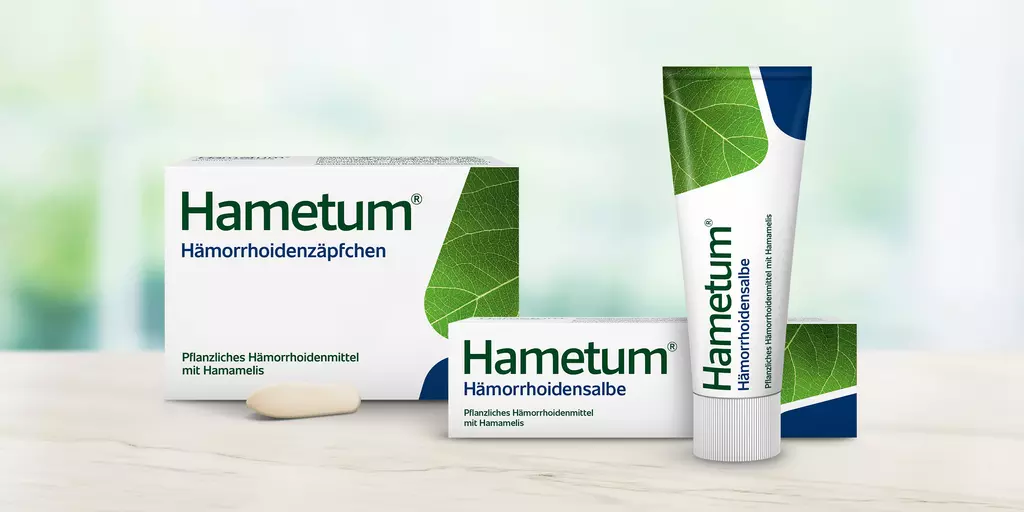 Hametum Hämorrhoidensalbe und Hämorrhoidenzäpfchen