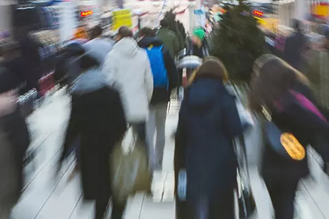 Menschenmenge in der Rush Hour