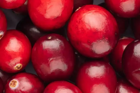 Detail-Ansicht von Cranberries