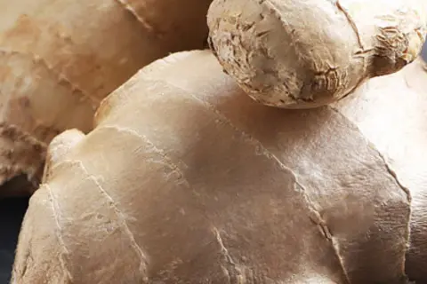 Detail-Ansicht von Ingwer-Wurzeln