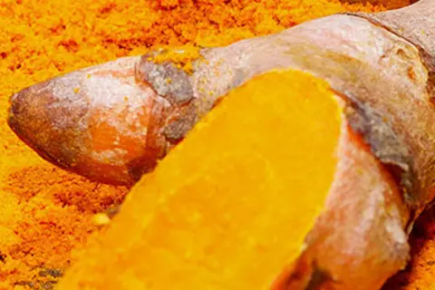 Detail-Ansicht von Curcuma-Wurzeln