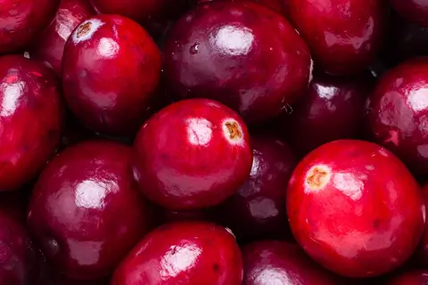 Detail-Ansicht von Cranberries