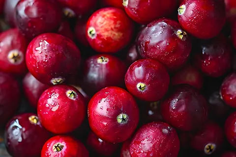 Detail-Ansicht von Cranberries