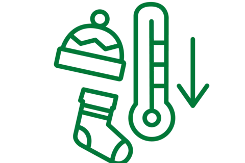 Grafik Kleidung und Temperatur