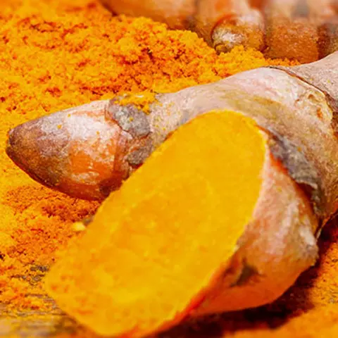Detail-Ansicht von Curcuma-Wurzeln