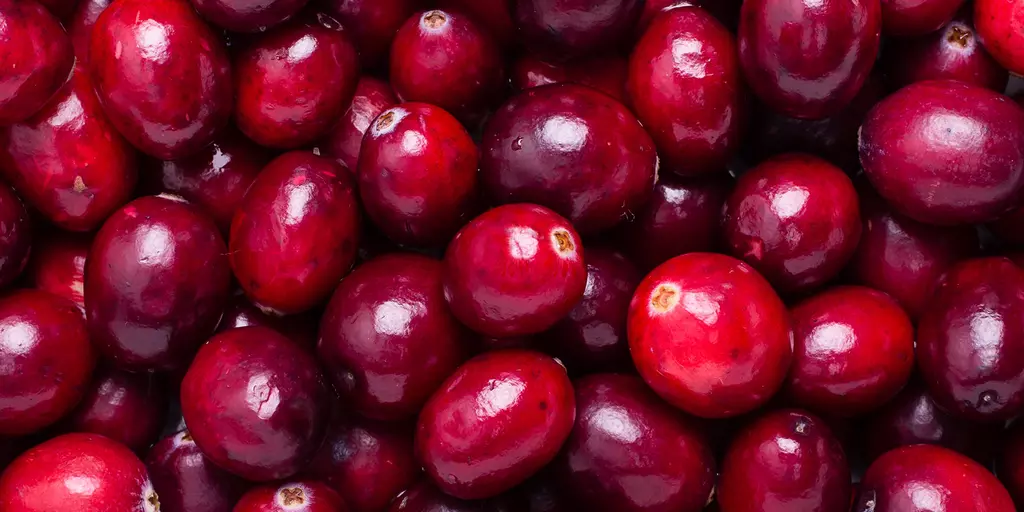 Detail-Ansicht von Cranberries