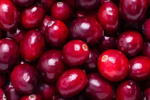 Detail-Ansicht von Cranberries