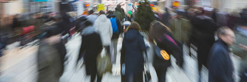 Menschenmenge in der Rush Hour