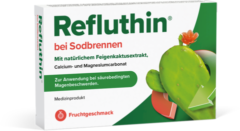 Packungsabbildung Refluthin Frucht