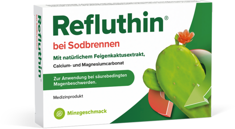 Packungsabbildung Refluthin Minze