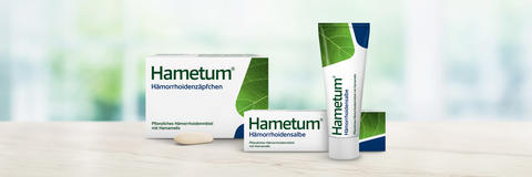 Hametum Hämorrhoidensalbe und Hämorrhoidenzäpfchen