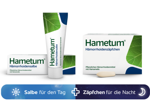 Hametum Hämorrhoiden-Set: Hämorrhoidensalbe und -zäpfchen