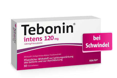 Packungsabbildung Tebonin® intens bei Schwindel
