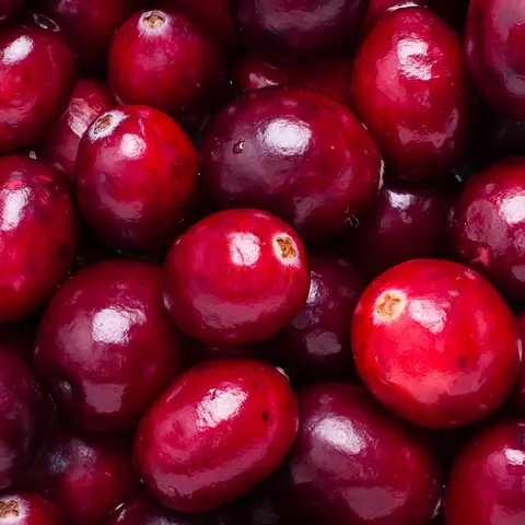 Detail-Ansicht von Cranberries